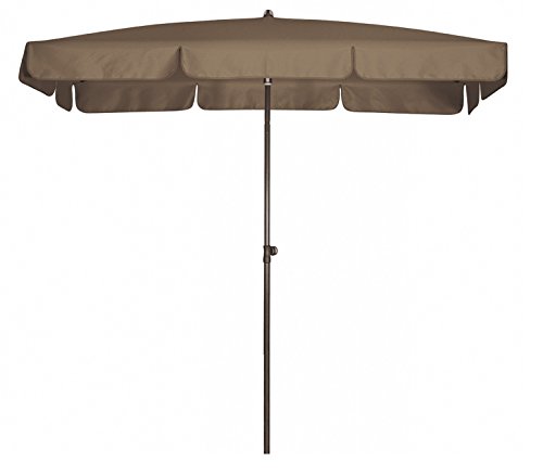 Doppler Absolut wasserdichter Gartenschirm Waterproof 225x120 UV-Schutz 80, Farbe taupe greige