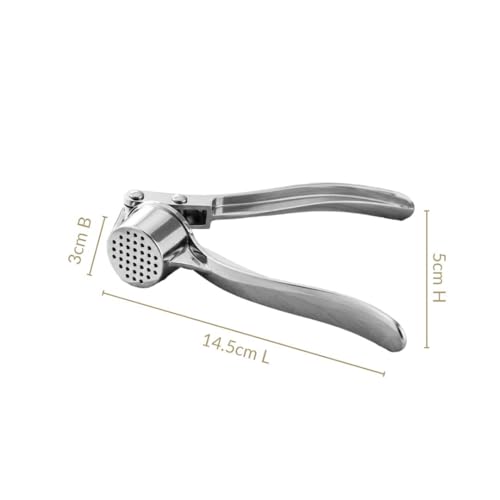 Image of Nestasia Stainless Steel Garlic Press Crusher - Rust Resistant Manual Easy-Squeeze Ginger Mincer for Kitchen | Dishwasher Safe Hand Press Garlic Grinding Tool for Fine Mincing