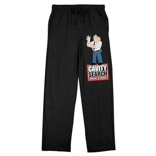 American Dad Cavity Search On Demand Men's Black Sleep Pant