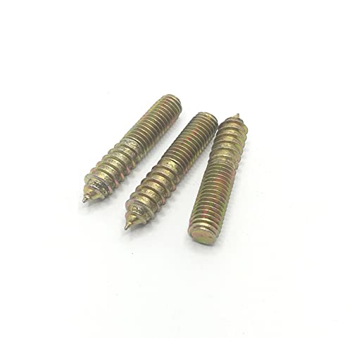 Image of Hanger Bolt M10x50 Double Headed Bolt Self-Tapping Screw for Furniture 10Pcs