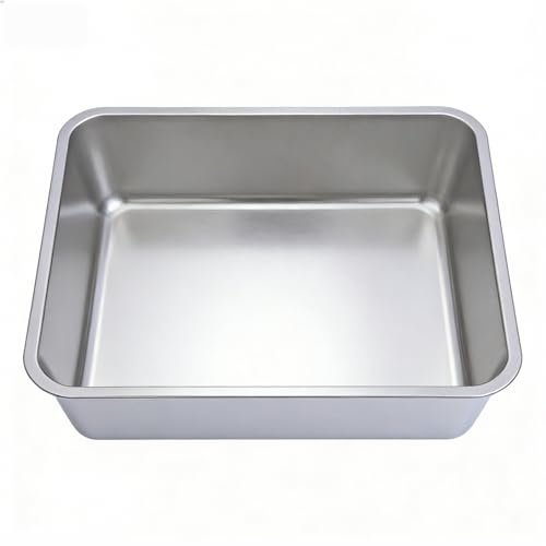 Arenero grande con lados altos para gatos grandes, gris miniatura 4