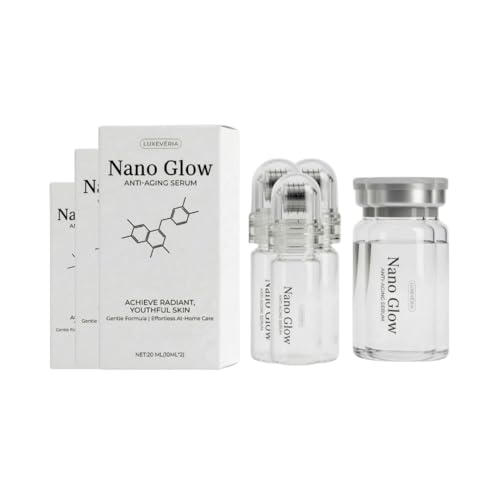 Official Luxevria Nano Glow Anti-Aging Serum 20mL Face Serum Set with Retinol Niacinamide Coffee Extract & Peptides for Hydrating Smoother Fresh-Looking Skin (3)