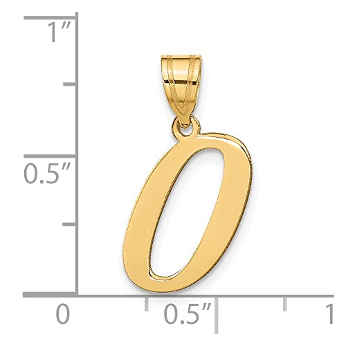 Pendentif lettre initiale en or jaune symbolisant un lien éternel - 3