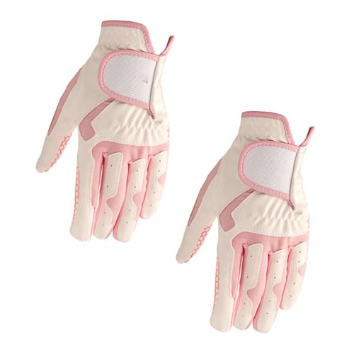 Guantes de golf mujer rosa evaporan sudor evitando deslizamientos