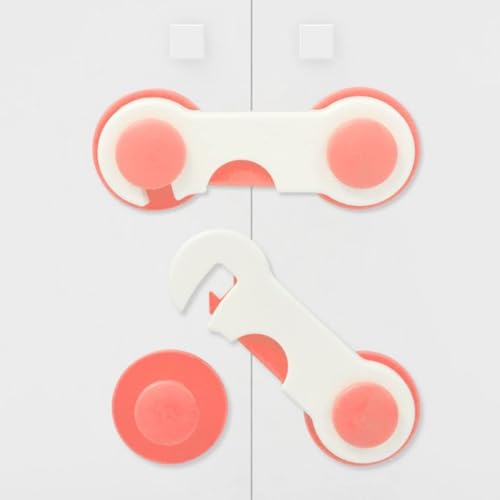 Image of Safe-O-Kid Kitchen Safety Combo | 1 Multipurpose Safety Lock, 2 Smiley-End Lock, 2M Edge Guard, 4 Corner Guard with 3M Adhesive Tape & 1 Monkey-Shaped Door Stopper | Child Safety Essential - Assorted