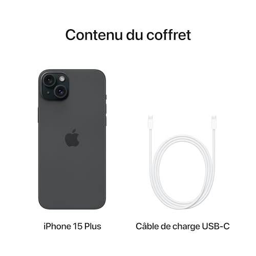Apple iPhone 15 Plus (128 Go) - Noir 3 Apple iPhone 15 Plus (128 Go) - Noir – Image 3