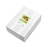 Vakuumierbeutel, Gokilife Vakuumbeutel 20x30cm / 100 Beutel Folienbeutel BPA-frei Strukturbeutel Eingeprägte Luftrillen Stark Reißfest Wiederverwendbar Vakuumbeutel Lebensmittel für Alle Vakuumierer