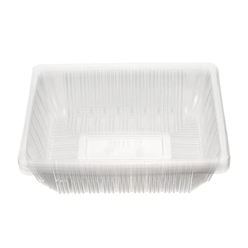 EXCEART Transparent Dust Covers 7.99X6.10X2.16 Inch Protective Plastic Mold Covers for Phone Case Crafting Resin Jewelry Epoxy Mold 10 Pack