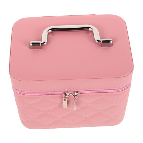 Organisateur de maquillage de voyage avec miroir intégré pour pinceaux Homoyoyo