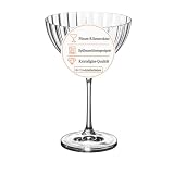 TORQUATO Cocktailgläser Plissee 6er Set, Kristallglas, 17,5 cm