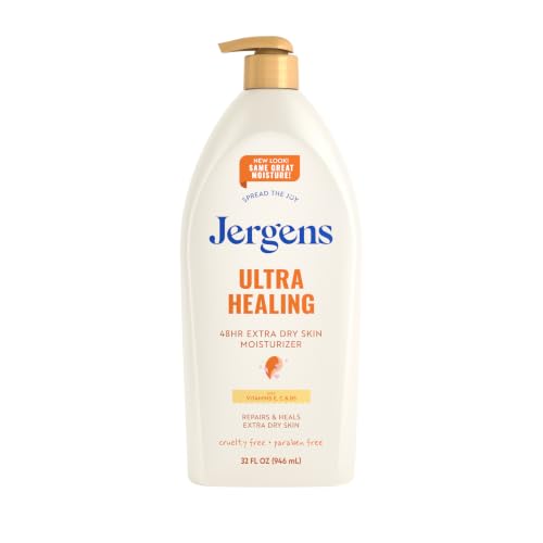 Jergens Ultra Healing Body Lotion, Moisturizer for Dry Skin, 32 fl oz