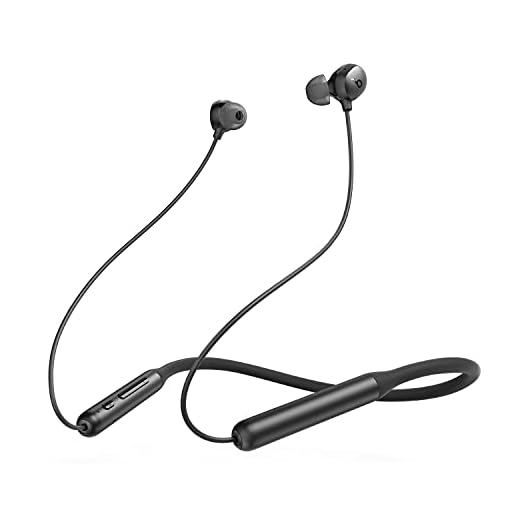 Soundcore by Anker Life U2i Wireless Neckband Headphones, 10mm Drivers with BassUp Technology, 24H Playtime, AI-Enhanced Calls, Foldable and Lightweight, IPX5 Water-Resistant, Secure Fit, Bluetooth 5