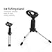 UAERSCH 2pcs Ice Fishing Rod Holder Tripod, Multi-Purpose Winter Fishing Stand for Lure Fishing and Surf Casting, Adjustable Heavy Duty Aluminum Alloy Fishing Rod Stand for Tackle