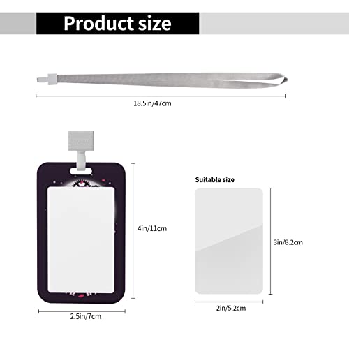 Anime Soul Eater Badge Holder Student Id Card Holder 3D Badges Holders For Women Work Nurse Teacher With Neck Lanyard Clear Id Window #TOP7