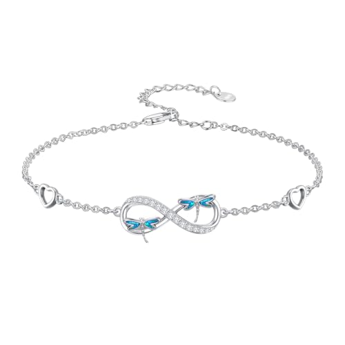 Image of Ankle Bracelets for Women 925 Sterling Silver Layered Sea Turtles /Elephant /Wave Anklet Animal Bracelet Summer Ocean Beach Jewelry Mothers Day Gifts for Women