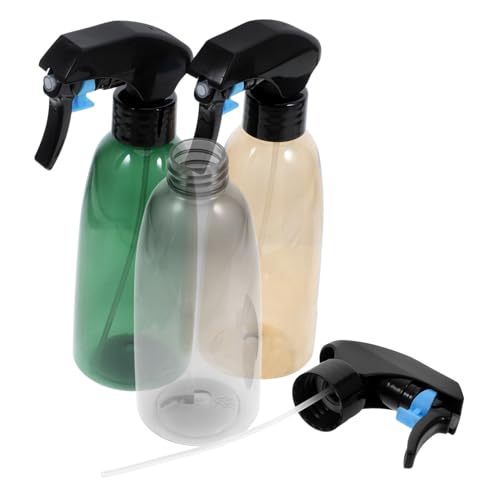 ibasenice 3 piezas Botellas Pulverizadoras Plásticas Transparentes de Atomizador de Agua para Jardinería y Diseño Ligero con Nebulización y Uniforme Reutilizables para Riego y