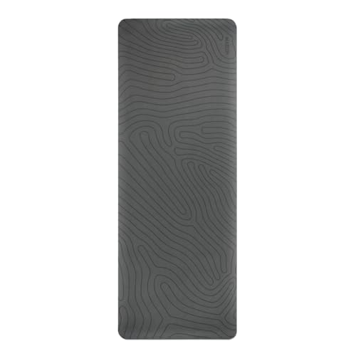 WeGym Yoga Mat, 4mm Cushioned Exercise Mat for Yoga, Pilates, Home Workouts - Anti Slip Yoga Mat, Polyurethane Yoga Mat, Suede Yoga Mat with Carrying Strap, Onyx