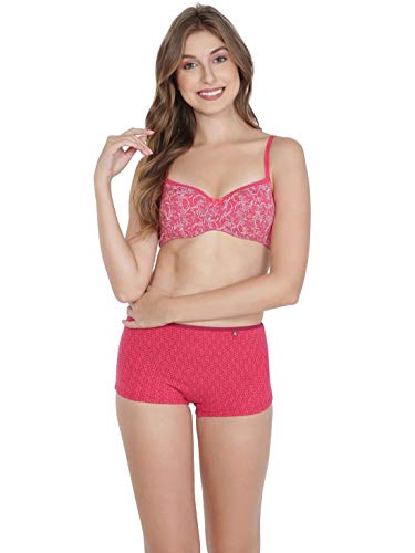 Image of Jockey 1723 Women Wirefree Padded Super Combed Cotton Elastane Stretch Medium Coverage T-Shirt Bra with Lace Styling