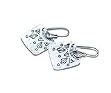 Boho earrings small sterling silver dangles for women