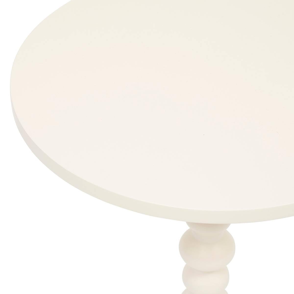 Atmosphera - Table d’appoint Alix Ivoire 50x38x38cm