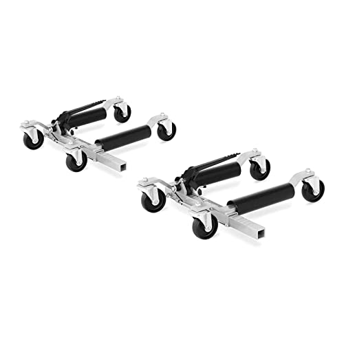 MSW MSW-HRH-600 Cric Rouleur Roulant Auto Mobile Voiture Chariot Charriot De Déplacement Véhicule (Plage de réglage : 335 - 595 mm, Capacité de Charge : 567 kg, Largeur des Rouleaux : 305 mm)