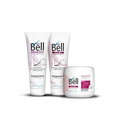 Set Routine - Stimule la Croissance Capillaire - Shampooing, Baume, Masque - 2 x 250mL & 1 x 500mL Cover
