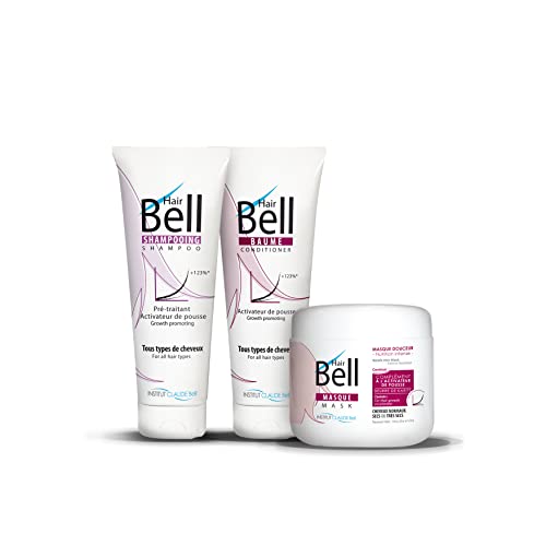 Claude Bell - HAIRBELL - Soin Cheveux - Set Routine Pousse des Cheveux - Shampooing, Baume, Masque