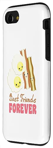 Image of iPhone SE (2020) / 7 / 8 Cute Kawaii Eggs and Bacon BFF Best Friends Forever Case
