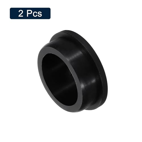 Image of uxcell 2 Pcs Black Plug Holes, Waterproof Rubber Button Plug for 45mm / 1.77 inch Hole