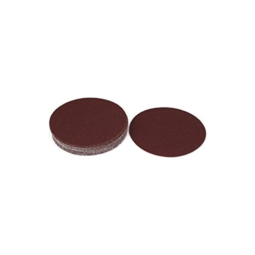 Liyafy 40 Grits 7 Inch Hook and Loop Sanding Disc Flocking Sandpaper for Random Orbit Sander Brown 20Pcs