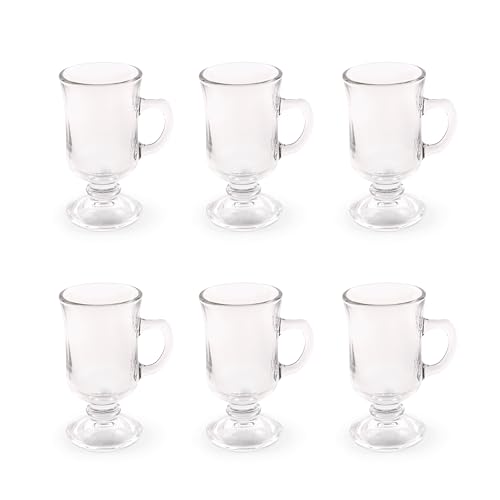 Excelsa Iris Set 6 Mug Irish Coffee Verre, Capacité 120 Ml.