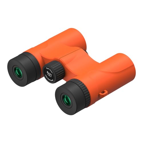 Binoculares Compactos 8x21 Naranja para Adultos y Niños miniatura 2