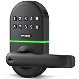 Smart Keypad Door Lock with Handle:...