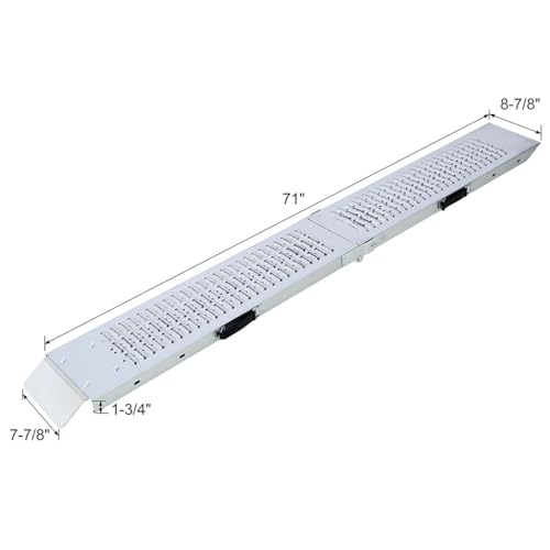 Rampas plegables de acero 71 pulgadas x 2 unidades miniatura 2
