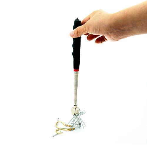 Stab-Magnet bis zu 7,2kg (16lb) 80 cm Ausziehbar Teleskop Magnetstab, Starke Neodym Magnetheber Tragekraft - Telescopic Magnetic Pick-Up Tool