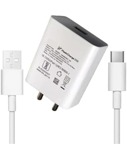 Image of Susnwere Original 44Watt Flash Charger With USB Type C Compatible With Vivo Y35 /V25 5G / V23 5G /V25 / V23E 5G /V23 Pro 5G / Y75 4G / Charger