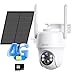 ANRAN 2K HD 3G/4G LTE Überwachungskamera Aussen Akku mit SIM Karte+32GB SD Karte, 360° Schwenkbare Kabellose Überwachungskamera Aussen ohne WLAN, Solar Kamera Outdoor mit Farbige Nachtsicht, G1