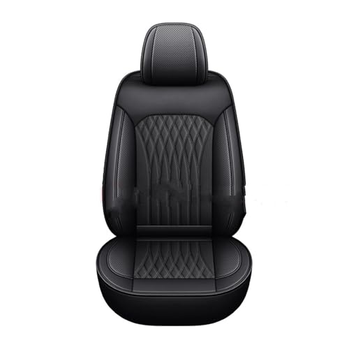 Housse de siège voiture universelle luxe en cuir PU noir pour KIA Niro