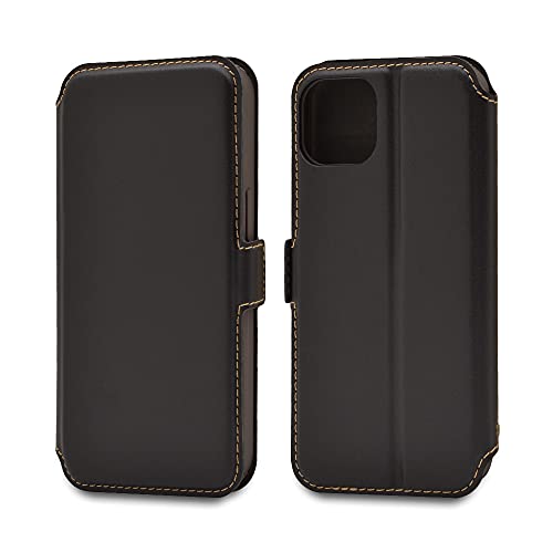 ラスタバナナ iPhone13 mini 専用 ケース カバー 手帳型 薄型 耐衝撃吸収 カード入れ おしゃれ シンプル スタンド スマートフリップ ブラック アイフォン 13 ミニ スマホケース 6311IP154BO