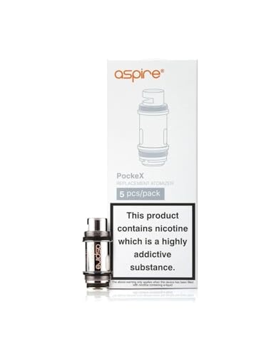 Aspire Pockex 0.6 Ohm Coil - Intense Flavor Smooth Vapor - Long-Lasting Performance - Perfect for Aspire Pockex AIO! (Pack of 5) No Nicotine