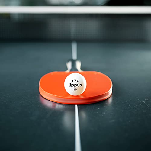 Foto von lippus Tischtennisbälle 3 Stern [35 Stück] Set – 18 Weiße & 17 Orange Tischtennis Bälle + AUFBEWAHRUNGSBEUTEL - Ideale Spieleigenschaften - Nach Wettbewerbsrichtlinien produziert