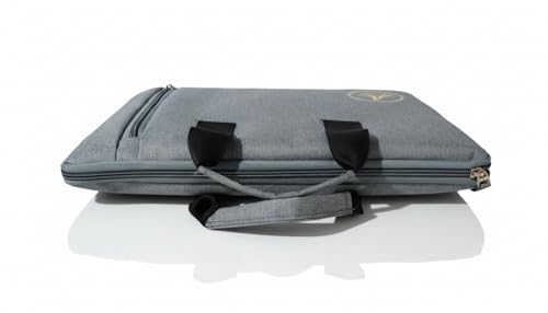 Image of 15.6 inch Laptop Sleeve with Handle - Water Resistant Case for MacBook HP Dell Lenovo (Black,Grey)