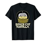 Tortilla en forme de chat amusant pour homme Noir T-Shirt