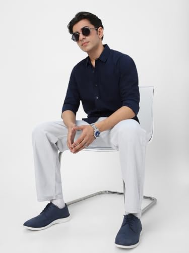 Image of Urbano Fashion Men's Cotton Full Sleeve Regular Fit Casual Solid Shirt