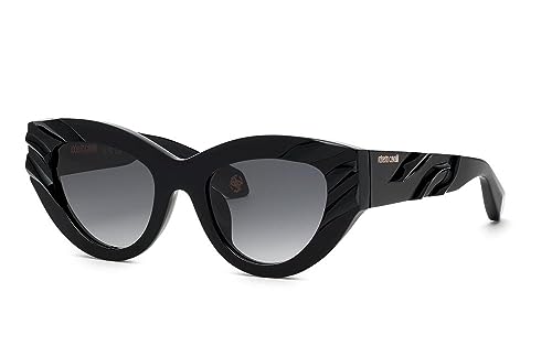ROBERTO CAVALLI, GAFAS DE SOL SRC009V, SHINY BLACK, 140/21/51, MUJER