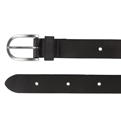 Eddie Bauer Women's Casual Leather Belts with Durable Metal Buckle, Endless Leather - Black, Medium2
