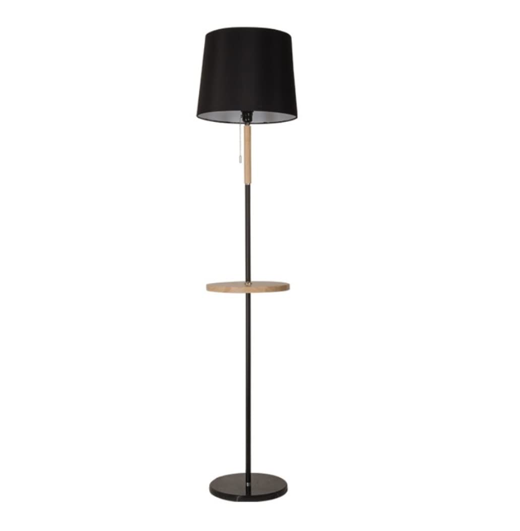 Lampada a Stelo da Terra Lampada Da Terra Moderna In Legno Con Interruttore A Tirante Da Tavolo E Lampada Da Lettura A Luce Da Terra Con Paralume In Tessuto Per Ufficio Camera Da Letto Soggiorno Lampa