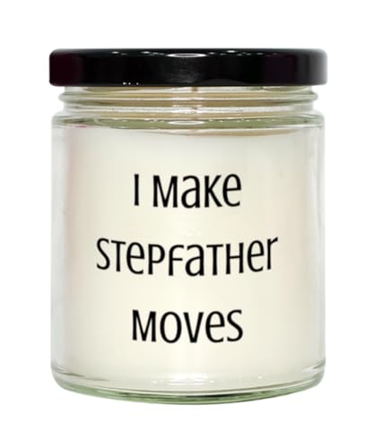 Appreciation Stepfather Scent Candle, I Make Stepfather Moves, Surprise Gifts for Dad from Son, Birthday Unique Gifts, Fathers Day Gift for Stepfather, Gift Ideas for Stepfather, Christmas Gifts for