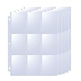 Nähte Stabile: Durch einzelne Fächer der 9-Pocket-Pages lassen sie sich leicht mit Karten bestücken. Aufgrund der stabilen Nähte Stabile, Sammelkarten erlauben die Aufbewahrung von bis zu 4 Karten pro Fach
