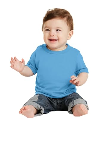 Precious Cargo Infant 5.4-oz 100% Cotton T-Shirt>12M Aquatic Blue CAR54I